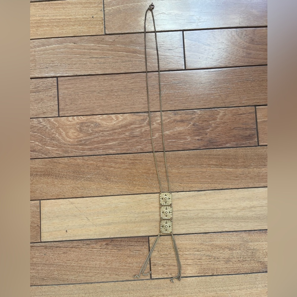 Gold Long Costume Jewelry Necklace